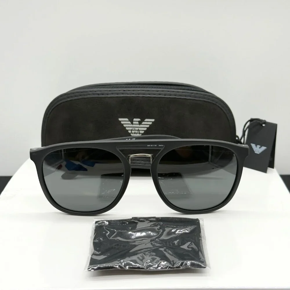 Giorgio Armani AR8118 5001/87 Sunglasses Matte Black Grey Lens 53 20 145 3N READ